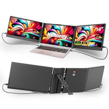 Imagem de kasorey Extensor De Tela Para Laptop 2025, Monitor Portátil, Tela Fhd Ips De 14" 1080P, Extensor De Monitor Para Laptop, Adequado Para Laptops De 13 A 17", Compatível Com Plug & Play Para Windows/Ma