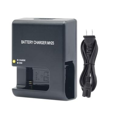 Imagem de Substituição para carregador de bateria Nikon MH-25A para EN-EL15 EN-EL15A EN-EL15B EN-EL15C carregador compatível com câmera Nikon D7000 D750 D850 D800 D810 D810E D7300 D7500