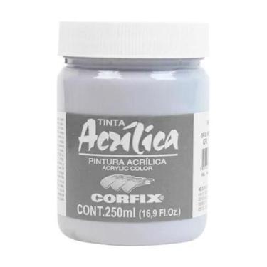 Imagem de Tinta Acrílica 250ml G1 131 Gris Neutro Corfix, 131 - GRIS NEUTRO