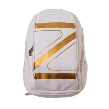 Imagem de Mochila Zeiq Pro Branca e Dourada-Unissex