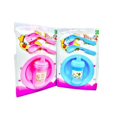 Imagem de Kit Refeição Infantil CCA, Azul