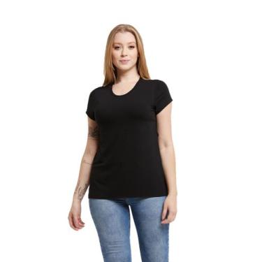 Imagem de Camiseta Feminina Viscolycra Mullet Tampa Bumbum - Konoa, Preto, GG, F