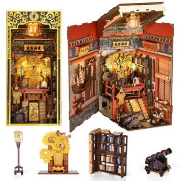 Imagem de Kit de livros DIY em miniatura Dollhouse Kit MiniCity Book Nook