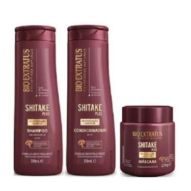 Imagem de Bio Extratus Shitake Plus (Shampoo+Condicionador 350g+Mascara 250g)