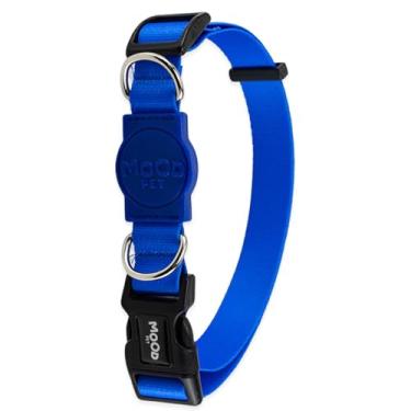 Imagem de Mood Pet Coleira Para Cachorro Cães Modelo Tradicional Tamanho Porte Grande Médio Pequeno (Blue, P)