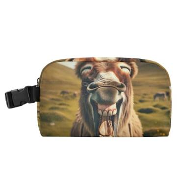 Imagem de TSENQUE Lancheira engraçada com estampa de sorriso de burro para mulheres, reutilizável e infantil, lancheira personalizada para trabalho, estampa animal, bolsa térmica para transporte de alimentos