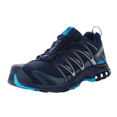 Imagem de Salomon Tênis de corrida masculino XA Pro 3D Gore-Tex Trail, Blazer azul-marinho/oceano havaiano/azul amanhecer, 43