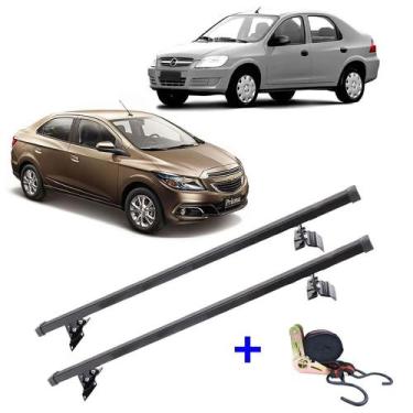 Imagem de Rack De Teto Gm Prisma Sedan e Hatch 2006 Até 2015 + 1 Cinta - Rack de