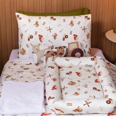 Imagem de Berço Portátil Ninho para Berço Americano Fazendinha