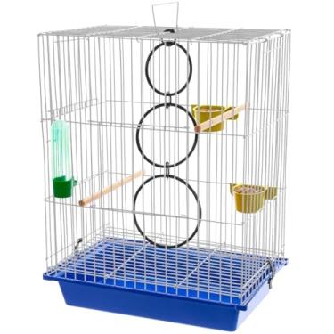 Imagem de Gaiola para calopsita completa 3 cores