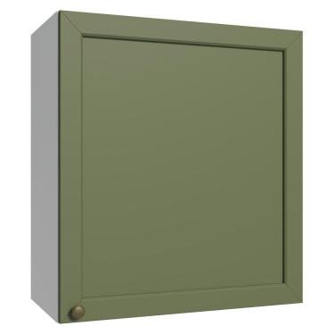 Imagem de Armário Aéreo 60 cm 1 Porta Branco/Verde Vik Madesa