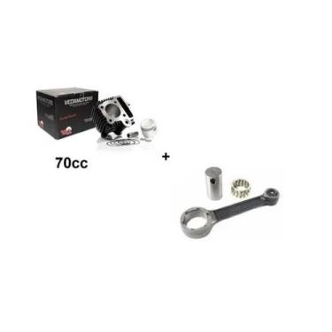 Imagem de Kit Motor 70cc + Biela Completa Cinquentinha Traxx Star 50cc - Vedamot