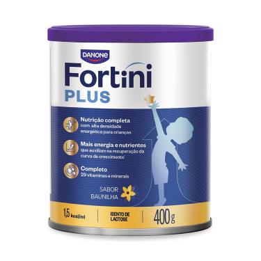 Imagem de Suplemento Alimentar Infantil Fortini Plus Baunilha 400g