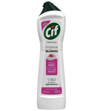 Imagem de Limpador multiuso cremoso limpeza milagrosa floral450 ml cif, 400ml