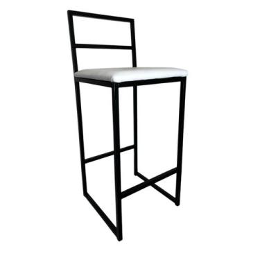 Imagem de Banqueta Alta Industrial Cozinha Balcão área externa e lazer Madri Ass