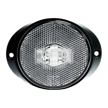 Imagem de Par Lanterna Led Frontal/peito Carreta/bitrem 65mm Cristal