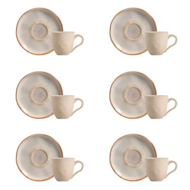 Imagem de Conjunto De Xícara De Cafezinho Com Pires 06 Peças Bio Tempus Porto