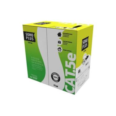 Imagem de Cabo Lan Sohoplus CAT5e 24AWG 305 Metros CMX Preto 23200100 - SOHOPLUS
