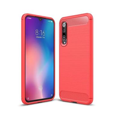 Imagem de Capa para Xiaomi Mi 9 SE 5.97 polegadasTPU Emborrachada (Preta) (Vermelha)