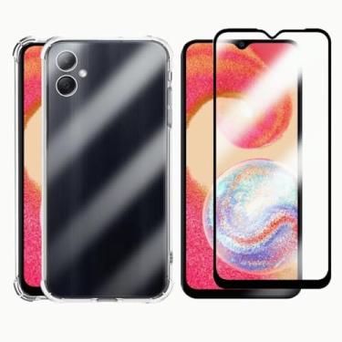 Imagem de Capa Protetora Transparente Anti-Impacto com Película de Vidro 3D Compatível Samsung Galaxy A04E