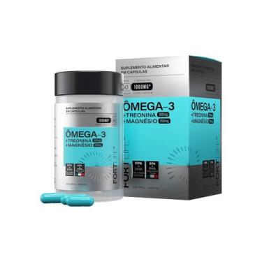 Imagem de Ômega-3 + Treonina + Magnésio 1000mg 60 Cápsulas - Fortlife Pharma
