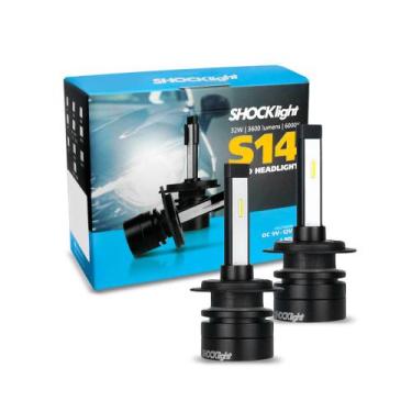 Imagem de Kit Lâmpadas Super LED H7 S14 Nano 6000k Headlight 35w - Shocklight