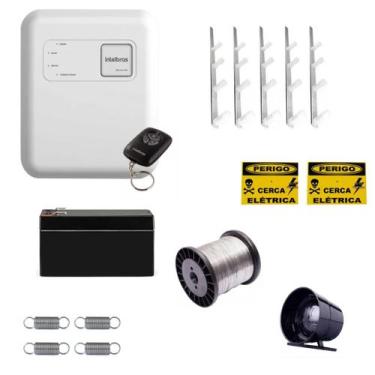 Imagem de Kit Cerca Elétrica Intelbras Residencial p/ 15m  Completo com Central,