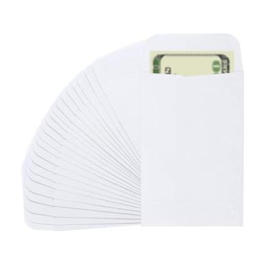 Imagem de PATIKIL Envelope para dinheiro, pacote com 25 envelopes de dinheiro de 8,88 cm x 5,6 cm, sacos para dinheiro, orçamento, economia, desafio, carta para presente, moedas, cheques, bilhetes, joias