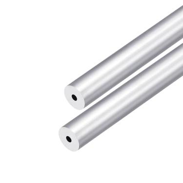 Imagem de DMiotech Pacote com 2 (diâmetro externo de 12 mm x 3 mm ID) Tubo redondo de alumínio 6063 com comprimento de 300 mm para projetos de construção de estruturas de máquinas DIY