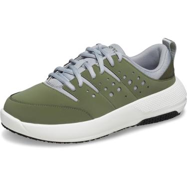 Imagem de Crocs Tênis masculino On The Clock Work, Verde militar/multi, 40