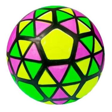 Imagem de Bola De Vinil Inflável Infantil Colorida Plástico Brinquedo - Pratika