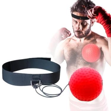 Imagem de Punching Ball Boxing reflex Bola Para Treinamento de Reflexo Speed Ball Boxe e Muay Thai com Faixa Elastica de cabeça, Treino de Soco Velocidade com Banda de Cabeça, Coordenação e Agilidade