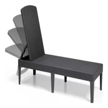 Imagem de Espreguiçadeira 4 Posições 187x58x29cm Até 110kg - Keter