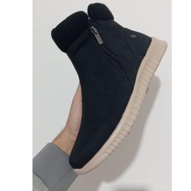 Imagem de bota feminina kolosh com ziper foggia preta