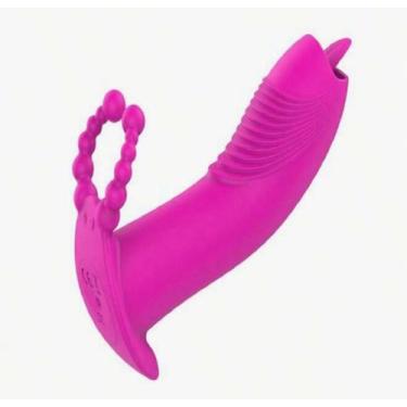 Imagem de Vibrador Feminino com Estimulador de Clitóris e Controle Sem Fio Vibra