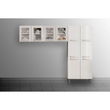 Imagem de Cozinha Completa Evidence 3 Peças (2Aéreos+1Paneleiro) CPT64 Branco - Bertolini