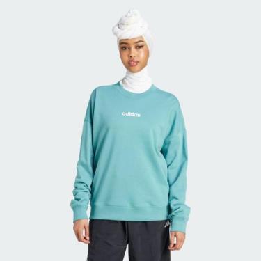 Imagem de Moletom Adidas Essentials SWT Feminino Verde, M