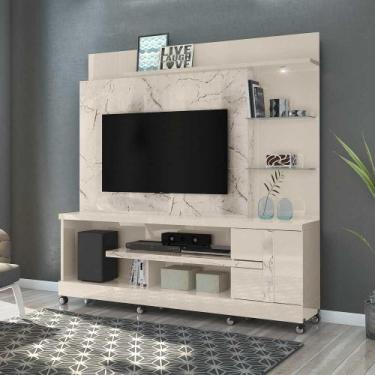 Imagem de Home Theater Maxim MDP Porta 2 Prateleiras Iluminação LED até 55 Calac