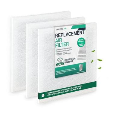 Imagem de Almofadas de filtro de substituição compatíveis com filtro de ar dinâmico refil de 50 x 65 (pacote com 3) branco - Think Crucial