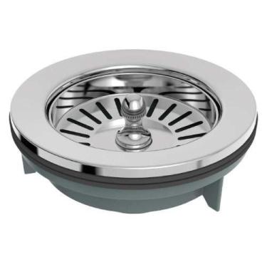 Imagem de Válvula Pia Americana 4.1-2x1.1-2 Cromada - Plástico E Aço Inox Aisi 3