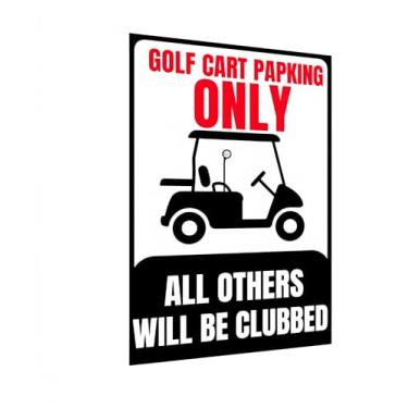 Imagem de Stora Decoração de parede para carrinho de golfe – Placa de metal vintage para garagem, mansão, café ou fazenda, bar, decoração temática, 20 x 30 cm