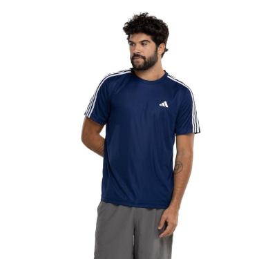 Imagem de Camiseta Masculino adidas Manga Curta Essentials 3 Listras