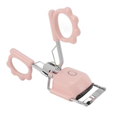 Imagem de Zhjvihx Caminhão de Cílios Aquecidos, Cachos Duradouros 2 Modos 2 Modos Aquecimento Portátil Ferramenta de Curling Curler de Cílios Anti -queimadura para Uso (Rosa)