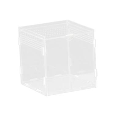 Imagem de ShengQuanHao Caixa de Alimentação para Répteis, Incubadora Respirável, Recipiente de Gaiola Flexível para Paisagismo, para Dragões Barbudos, 10x10x10cm