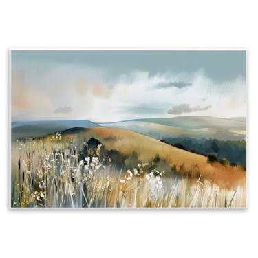 Imagem de Stupell Industries Desenho de arte de parede de paisagem Coastal Expressions por Elara Yasna, 25 x 38 cm