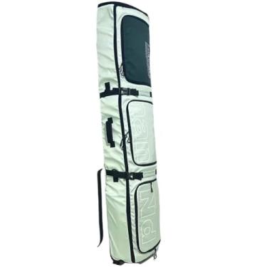 Imagem de Lzyjckh Bolsa de Snowboard Impermeável com Rodas Bolsa de Snowboard com Rodas Extensível de 160-170 cm, para Viagens Aéreas, Serve para Esquis Individuais/2 Conjuntos de Esquis,Green a