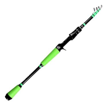 Imagem de Vara de pesca 1,8 m/2,1 m/2,4 m vara de pesca telescópica de carbono giratório isca de pesca telescópica acessórios de pesca