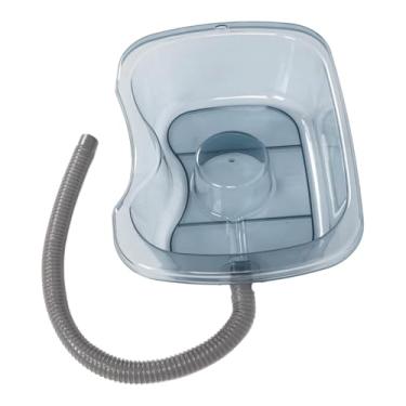 Imagem de Tigela de xampu portátil, lavatório de cabelo, lavatório de xampu confortável com tubo de drenagem, banheira de lavagem de cabelo em casa