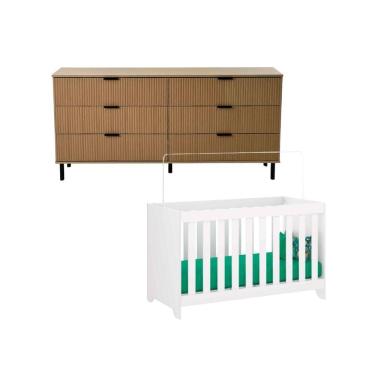 Imagem de Berço multifuncional 3x1+ Cômoda Ditália BBI-51 DM-240