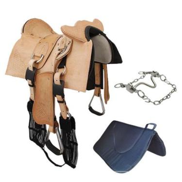 Imagem de Arreio Para Trabalho Completo Manta Freio Rédea Cabeçada - Arreios Mou